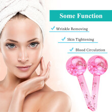2 Pcs Ice Roller Facial Globes for Face & Eyes, 17x13.2x6.5cm Skin Tightening
