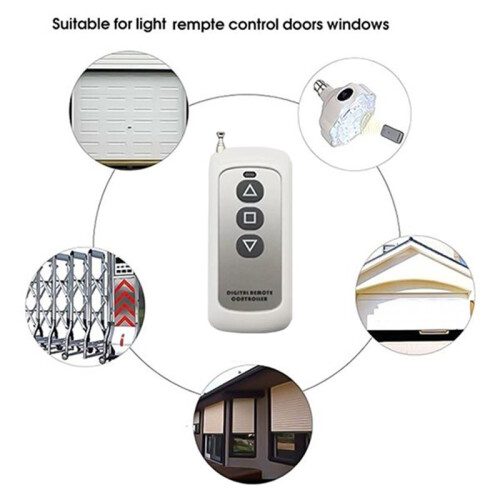 433MHz Wireless Remote Control Learning Code EV1527 Module with Antenna 3 Button Control 1000M Long Range Opener 2