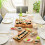 1000 Platos Desechables de Madera con Forma de , de Bambú de 4 Pulgadas, para Sushi, de Hojas de Bambú. 4