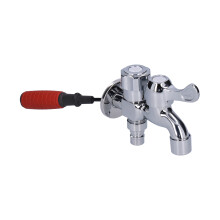 Edelstahl-G1/2-Doppelnutzen-Wasserhahn für Badezimmer & Waschmaschine