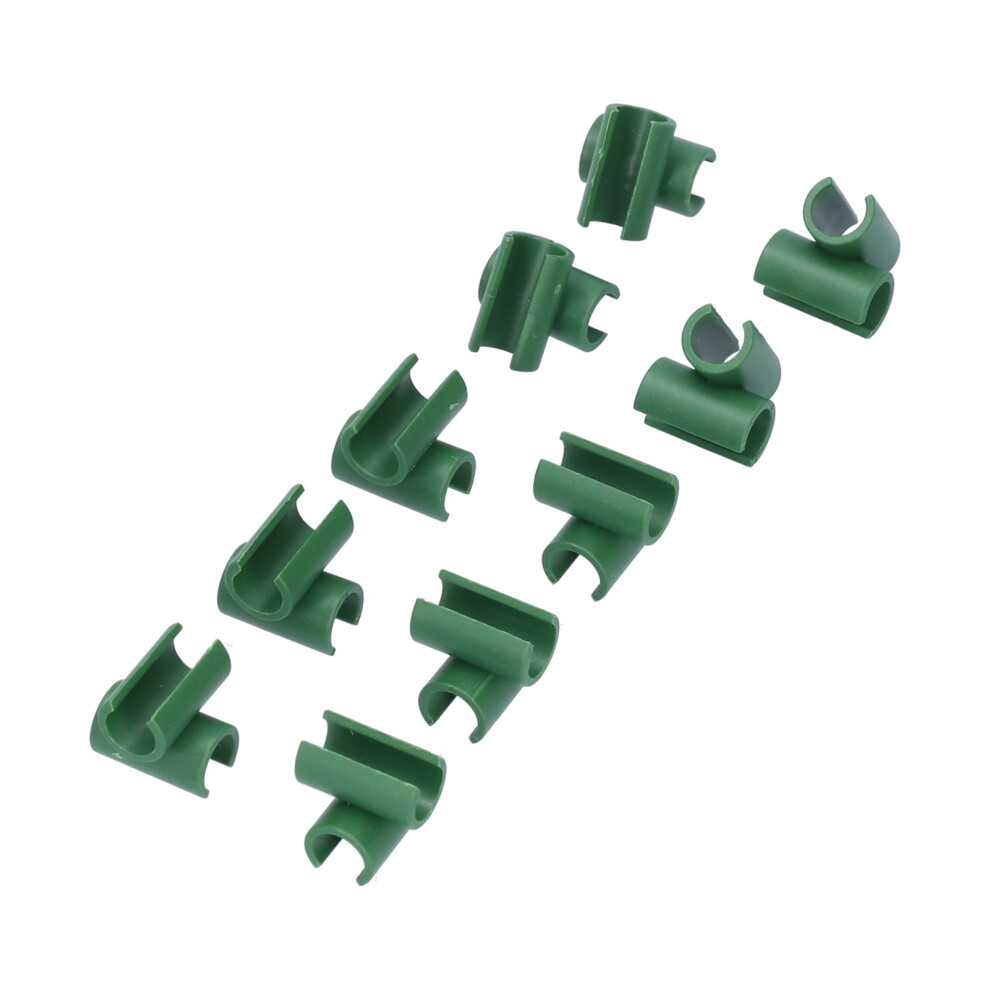 100Pcs Plastic Plant Buckles, 8Mm Cross Fixing Clips For Garden 8041390920426