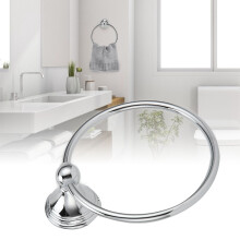 Chrome Plated Stainless Steel Towel Ring Bathroom Wall Mount Hardware (893)