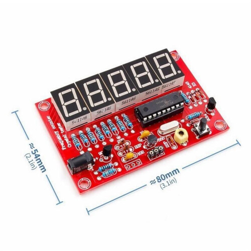 2X DIY Digital LED Frequency Counter 1Hz-50MHz Crystal Oscillator Meter ...