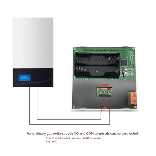 Digital Termostat för Gaspanna, Batteriprogrammerbar Temperaturregulator för Värme, Panntermostat, Väggmontering 2