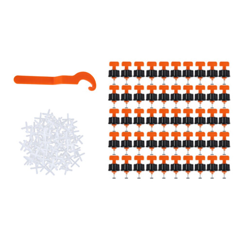 151Pcs Tile Leveling System Set for Wall & Floor, Reusable Spacers 2