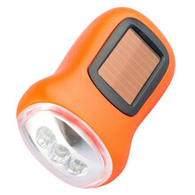 2X Hand Crank Solar Flashlight LED Emergency Light Tent Flashlight Emergency Hiking Camping and Survival Gear