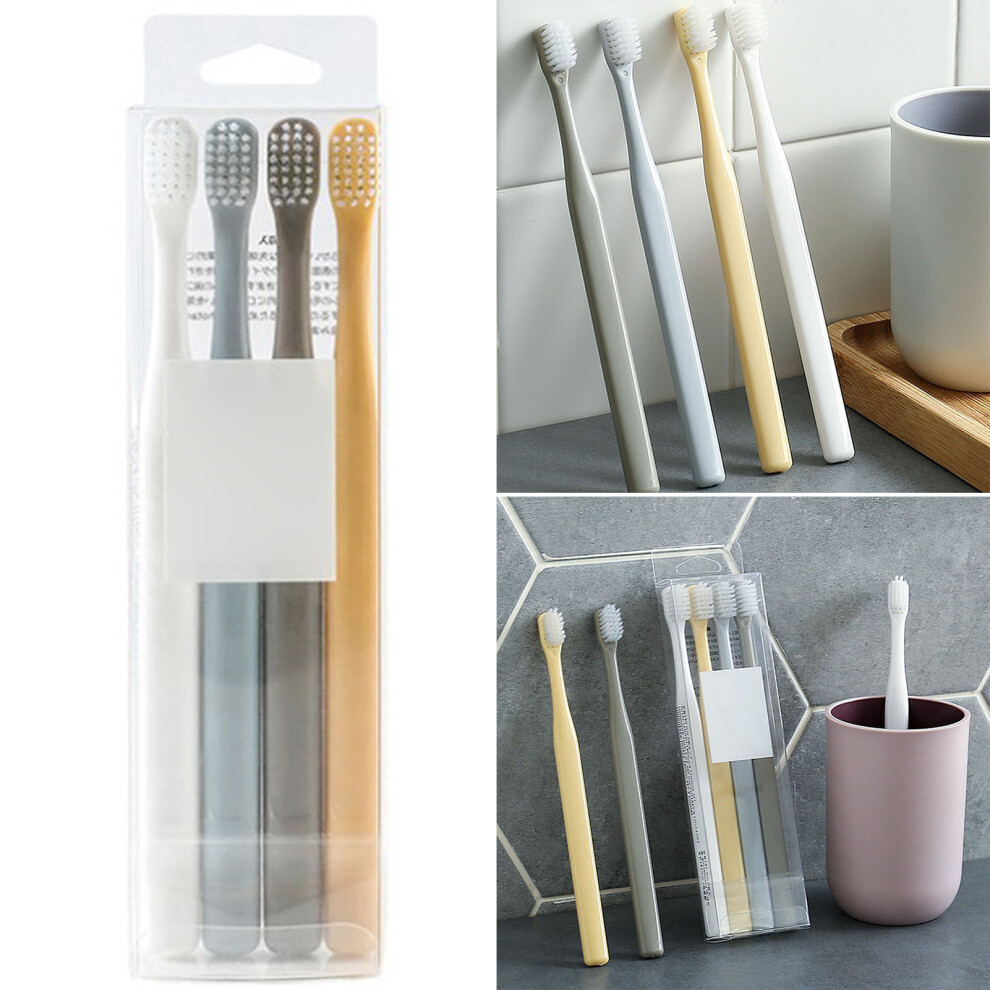 Dcph-Clothing Soft Toothbrush Set - 4Pcs, Small Head For Sensitive Teeth