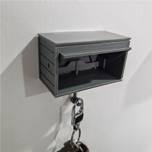 2X Car Garage Key Holder with Opening Door Wall Hanging Key Holder,3D Printed Key Organizer,Easy Installation Wall Grey