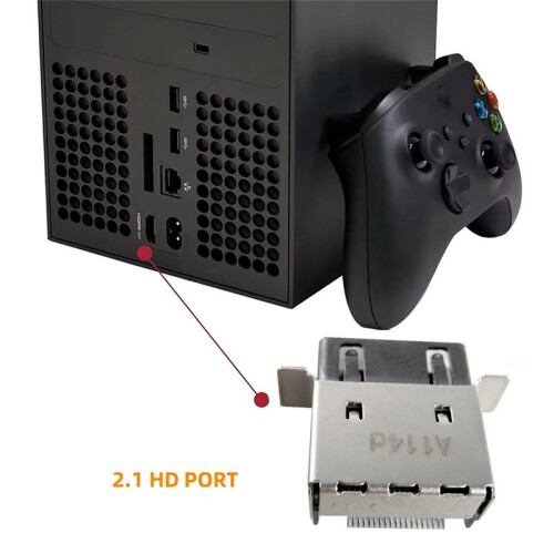 5Pcs -Compatible Port Replacement for  Series X Console Socket Interface Connector 2