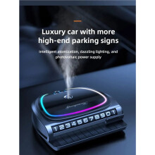 4X Zonne-Auto Aromatherapie Ornamenten, Tijdelijke Kentekenplaat, Luxe Autoparfum, Stoel, Nieuwe Auto Deodoriserende Decoratie