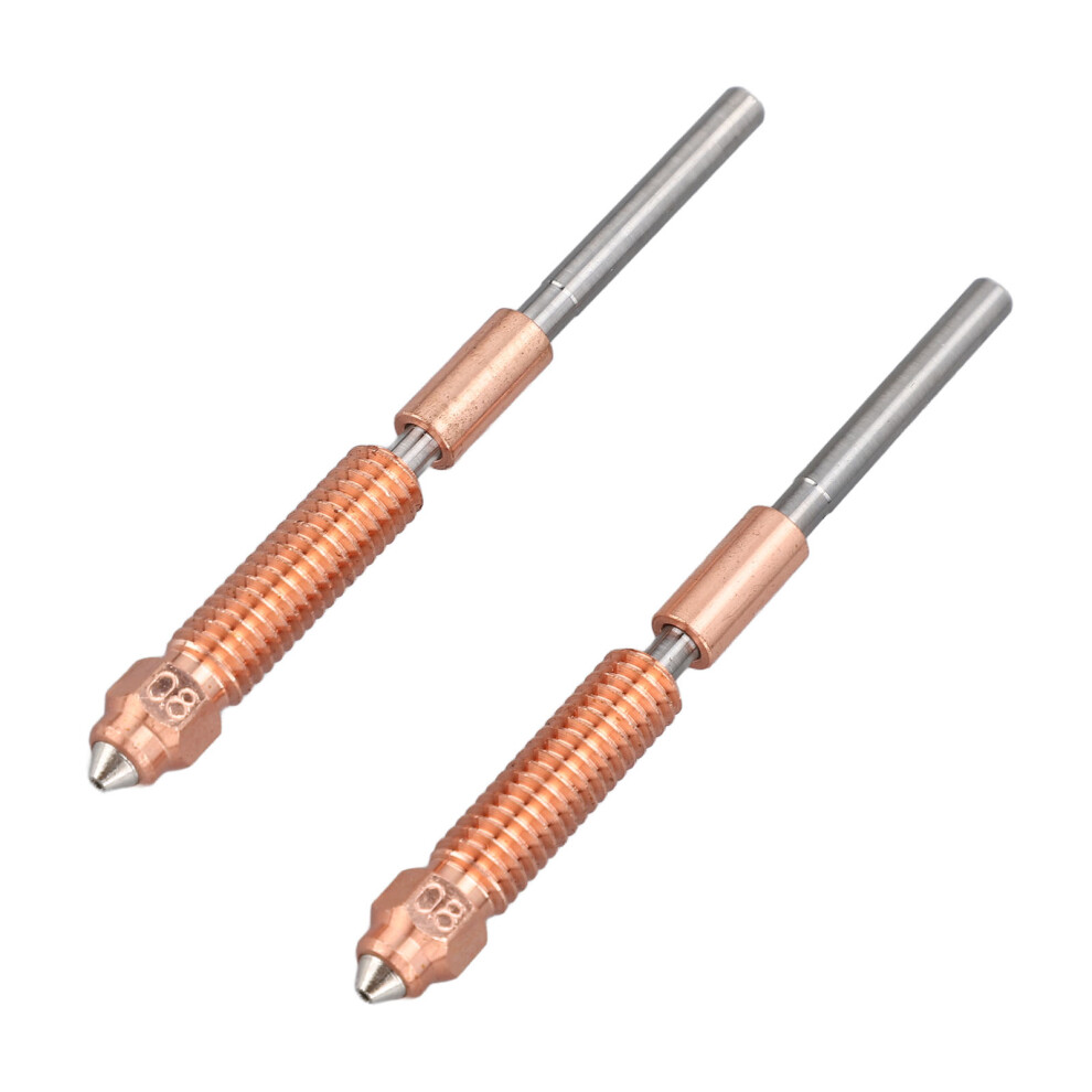 2 Pcs 0.8Mm All Metal Nozzles For K1c/Ender 3 V3 3D Printer 7681390922443