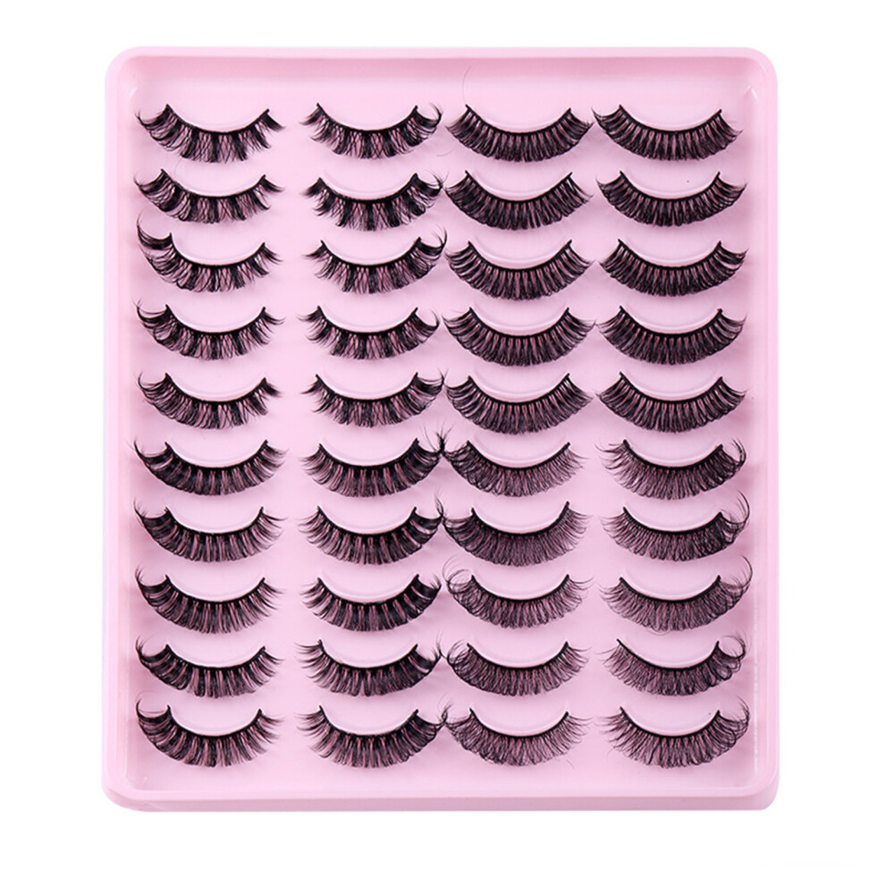 Roc-Electron (20002) 20 Pairs Russian Dd Curl Lashes, Bushy Eye Makeup