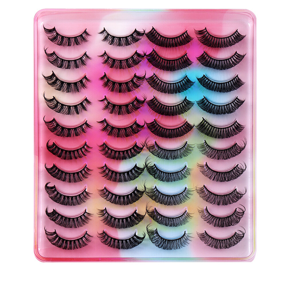 Dcph-Clothing (20001) 20 Pairs Russian Dd Curl Lashes - Bushy Eyelashes