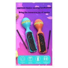 Game Sand Hammer Set for  2 Left and Right Controller Sport Game Handle for / OLED Hammer Game Grip