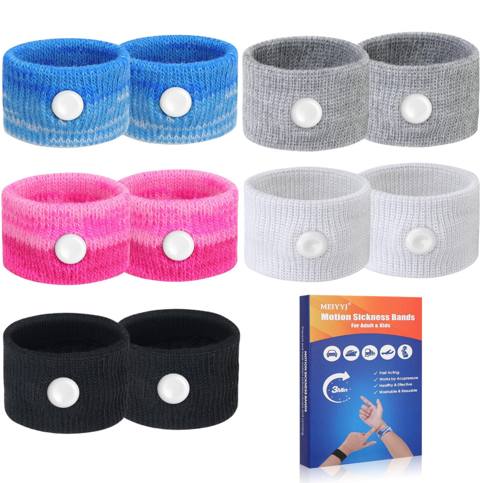 Meiyyj Travel Sickness Bands For Adults And Kid Anti Nausea Wristbands For