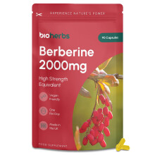 Berberine HCL Supplement High Strength | 2000mg 99% HCL by BioHerbs |