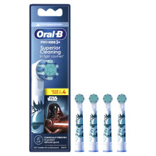 Oral|B Pro Kids Disney Star Wars Electric Toothbrush Heads 4 Pack Designed