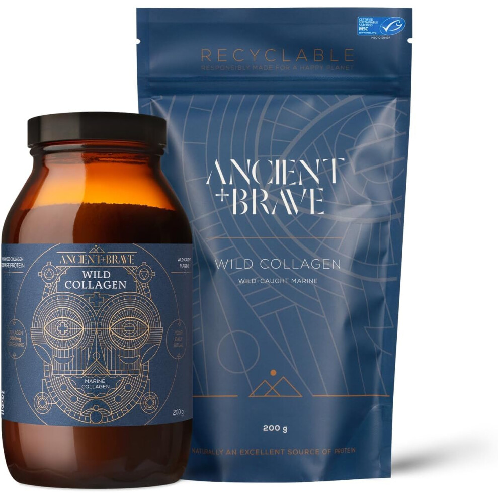 Photos - Vitamins & Minerals Ancient + Brave Wild Collagen Powder Bundle - Marine Collagen Powder