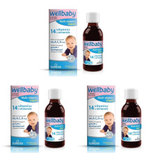 Vitabiotics Wellbaby Multi|Vitamin Liquid 150ml (Pack of 3)