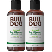 Bulldog Skincare Original Beard Shampoo & Conditioner Men's Grooming Beard Moisturiser for