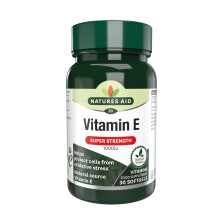 Natures Aid Vitamin E 1000iu - High Strength Natural Antioxidant - Supports Skin