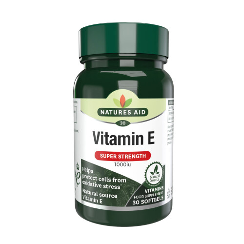 Natures Aid Natures Aid Vitamin E 1000iu Supplement – 30 Softgel Capsules