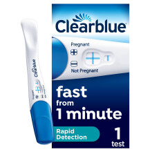 Clearblue Pregnancy Test, Rapid Detection, Result As Fast As 1 Minute, 1 Test, Easy at Home Testing