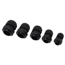 96 Pcs Plastic Waterproof Adjustable 3.5 - 13mm Cable Gland Joints, PG7, PG9, PG11, PG13.5, PG16, Pack of 24