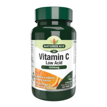 Natures Aid Low Acid Vitamin C 1000mg – High Strength Immune Support