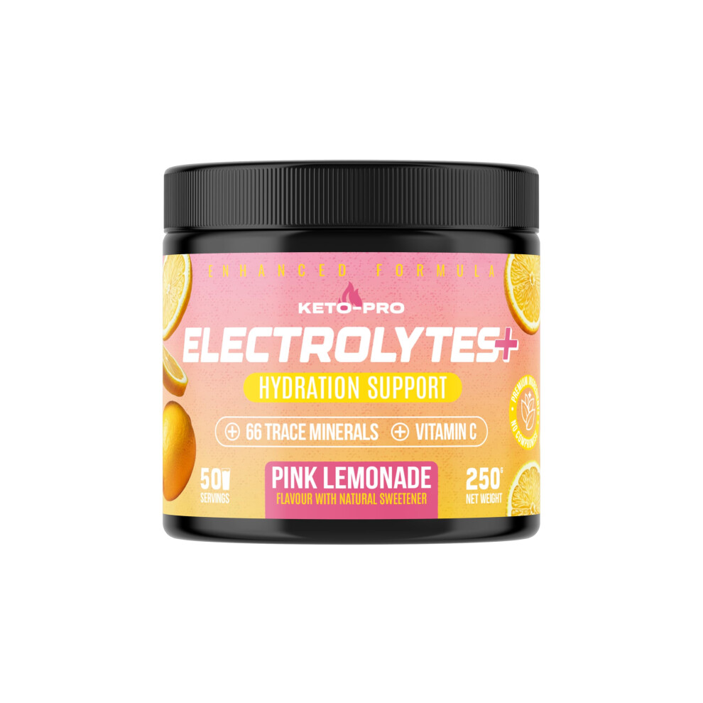 Keto-Pro Fuelled By Fat Keto-Pro Keto Electrolytes 250G - 50 Servings | Electrolyte Powder & Salts With