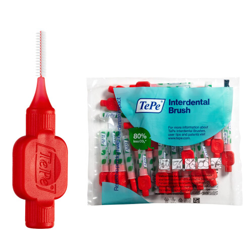 Tepe TePe Interdental Brushes Original Red 0.5 mm, Pack of 25