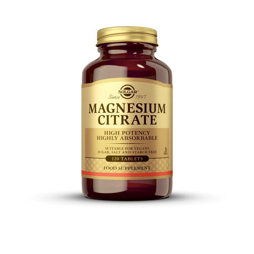 Solgar Solgar Magnesium Citrate Tablets, Supports The Nervous System, Energy