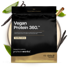 Protein Works | Vegan Protein 360 - Gold Innovation, Vanilla Crème, 33 Servings,