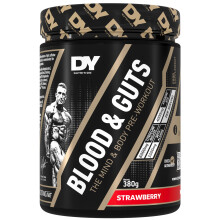 DY Nutrition - Blood & Guts Pre Workout Powder, 380g - High Strength Preworkout with 350mg Caffeine, Citrulline Malate, Beta Alanine, Arginine AKG, L