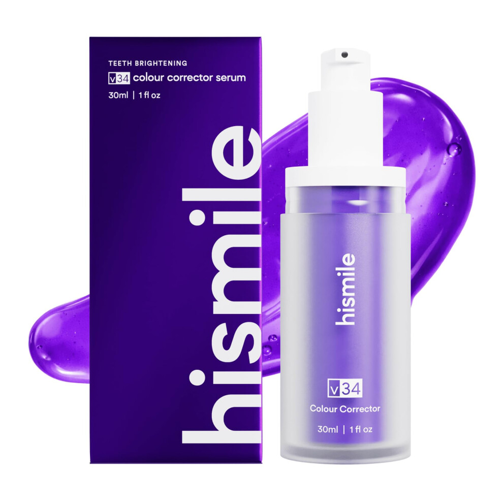 Hismile V34 Colour Corrector, Tooth Stain Removal, Purple Toothpaste, V34, Tooth Colour Corrector