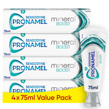 Sensodyne Pronamel Toothpaste Mineral Boost, Enamel Repair Toothpaste Multipack, Refreshing Peppermint, 4x75 ml