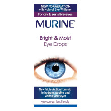 Murine Bright & Moist Eye Drops to Whiten Eyes as Well as Hydrating