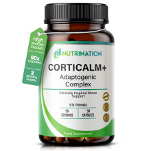 Cortisol Reducing Supplements – 6-in-1 Cortisol Detox & Blocker with Ashwagandha, Rhodiola, L-Theanine, Ginseng, Bacopa & Black Pepper – Stress Su