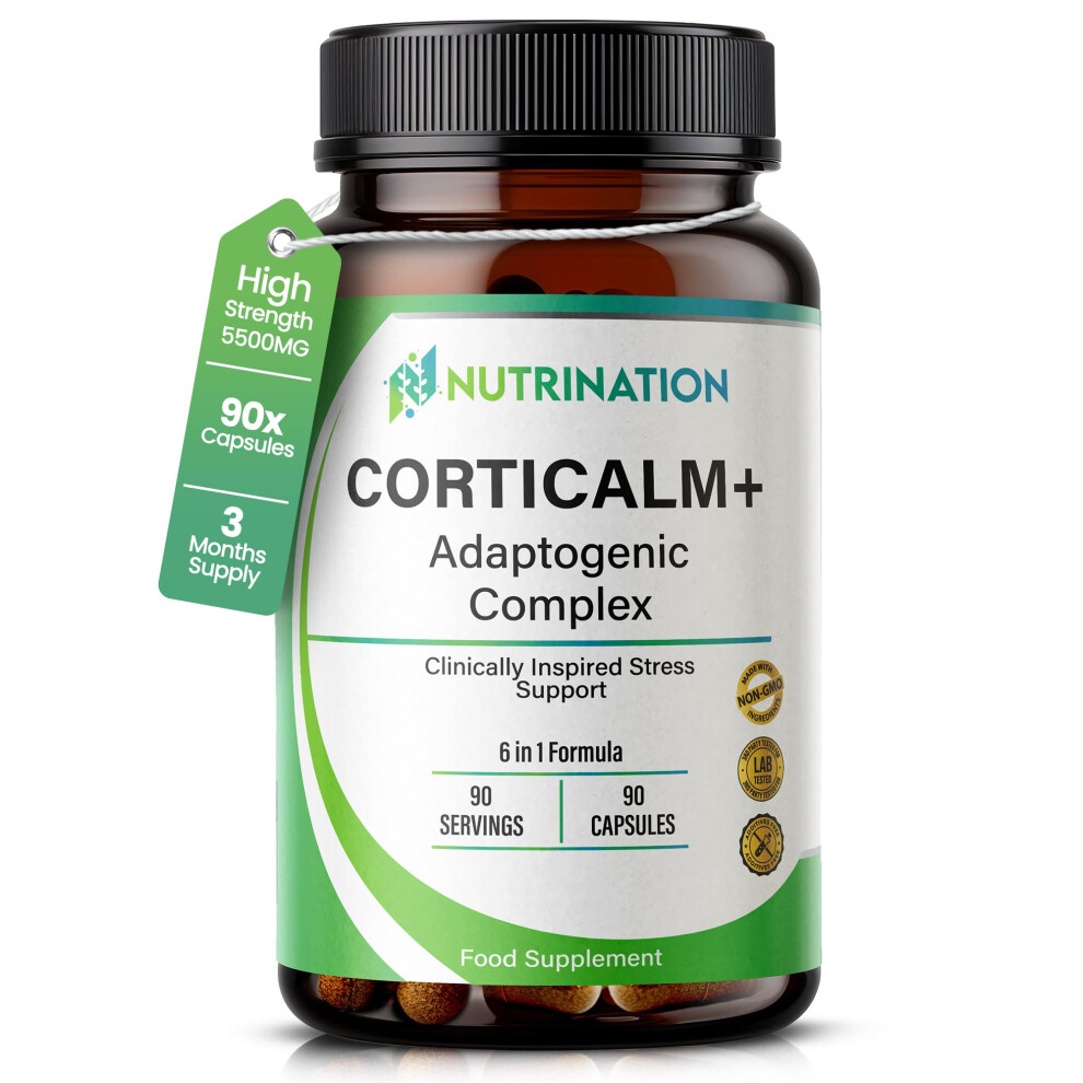 Nutrination Cortisol Reducing Supplements Â 6|In|1 Cortisol Detox & Blocker With Ashwagandha Rhodiola
