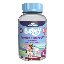 Bluey Kids Immune Support Gummies - Vitamin C, Zinc & Elderberry to Support Immunity and Immune System - Mixed Berry, No Added Sugar, Vegan, Gluten F