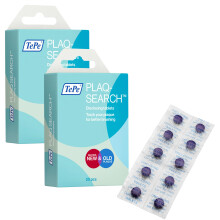 TePe PlaqSearch 20 Tablets disclosing Product for Simple self|Check Identification of Plaque