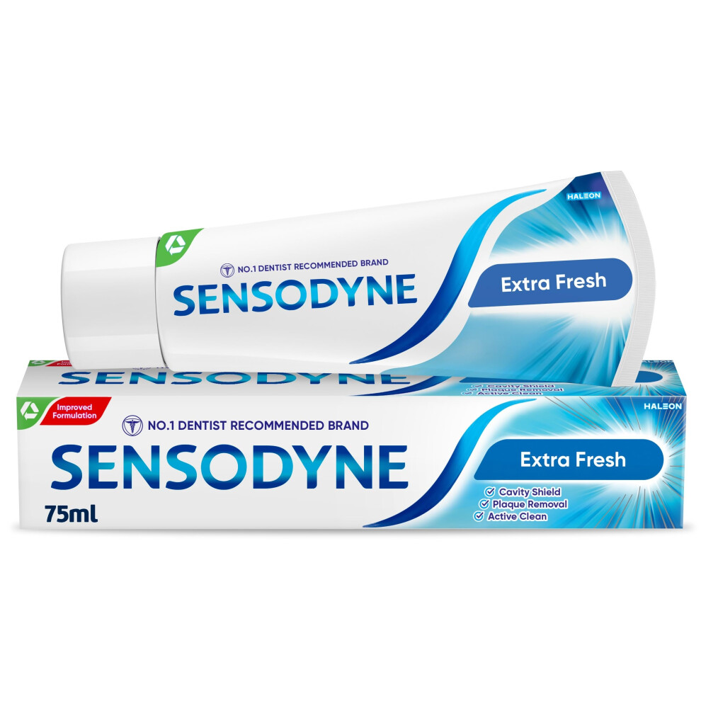 Sensodyne Toothpaste Daily Care, Sensitive Toothpaste For Sensitive Teeth, Extra Fresh, 75Ml