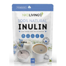 NKD Living Inulin High Grade Prebiotic Fibre Powder (1 Kg) - Manufactured in the
