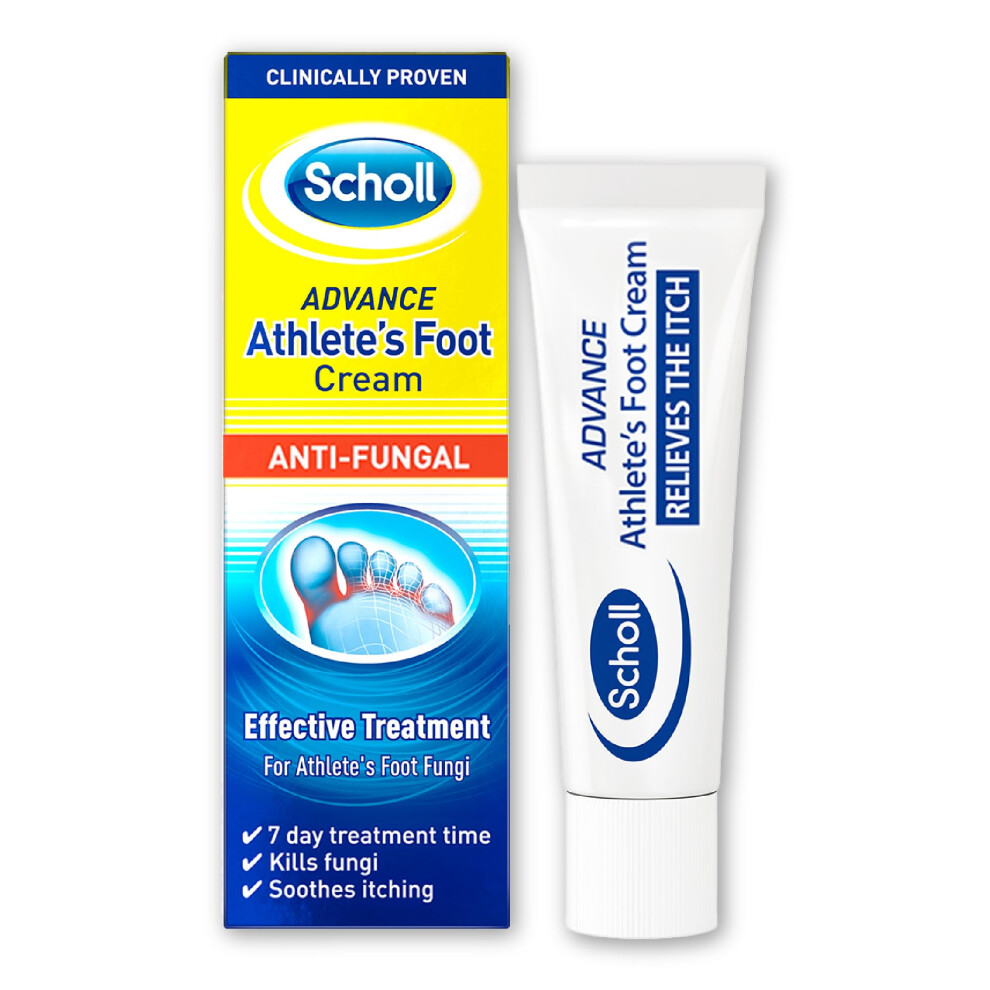 Dr. Scholl's Scholl Advance Athlete's Foot Cream, 15G - Antifungal Treatment Cream For Athlete's Foot, Kills The Fungi That Cause Athlete's Foot