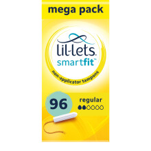 Lil|Lets Non|Applicator Regular Tampons X 96 (6 Packs of 16 Tampons) For