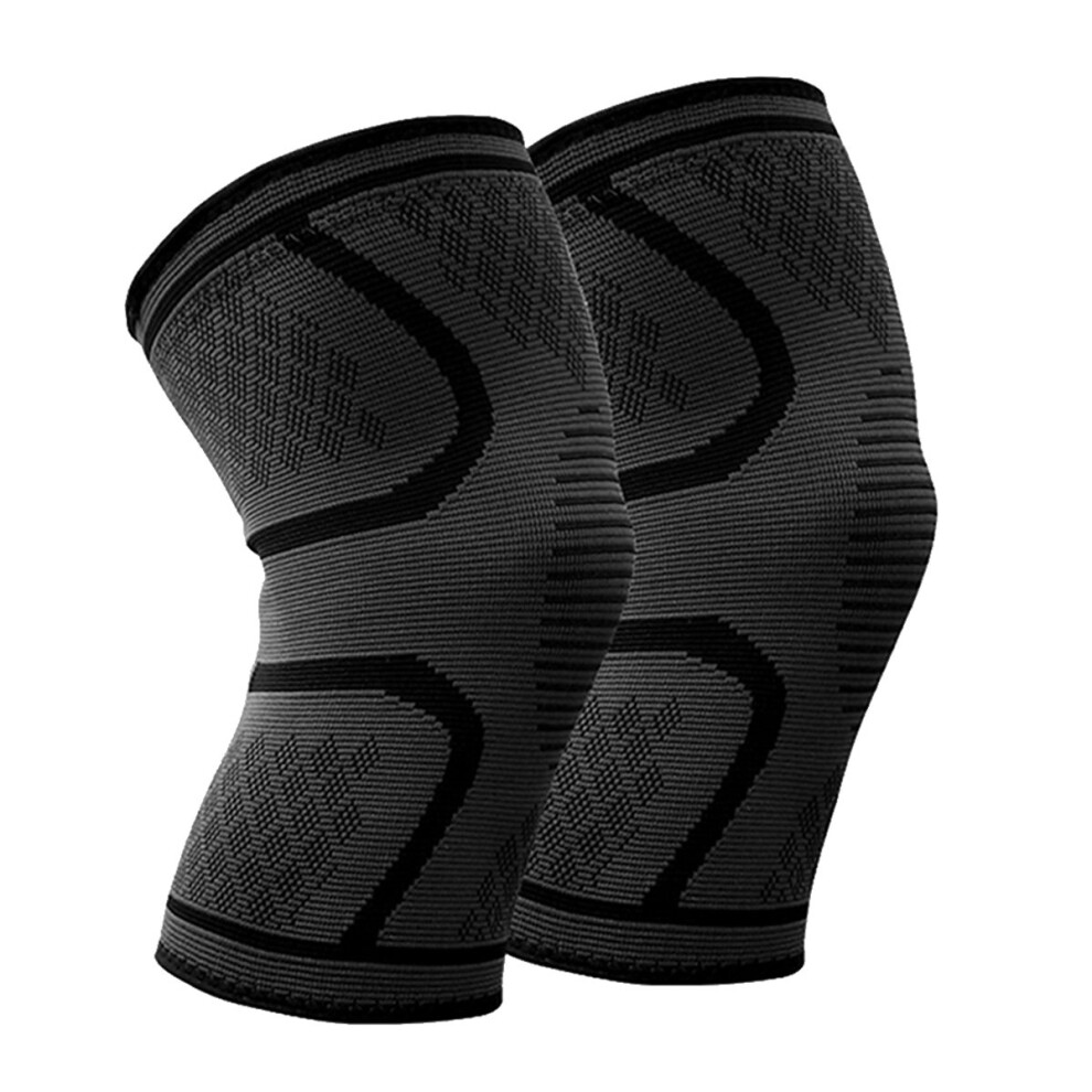 Beskey Knee Support (Pair) Anti Slip Knee Brace Elastic Breathable Knee Compression Sleeve Help Joint Pain Relief For Arthritic Sufferer And Recovery