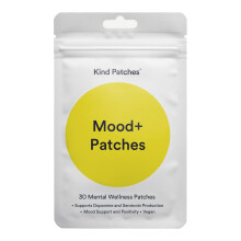 Kind Patches | Dopamine Mood+ Patches | Well Being and Focus Support | Plant-Based Formula with Rhodiola, Mucuna Pruiens and Lion's Mane Mushroom | 3