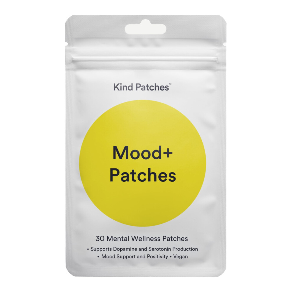 Kind Patches | Dopamine Mood+ Patches | Well Being And Focus Support | Plant-Based Formula With Rhodiola, Mucuna Pruiens And Lion's Mane Mushroom | 3