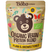 Boho Unflavoured Organic Vegan Protein Powder Blend (1kg - 57 Servings) Plain &