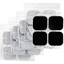 AUVON TENS Machine Pads 50 x 50mm 20 Pcs, 3rd Gen Latex-Free TENS Electrode Pads Patches with Upgraded Self-Stick Performance and Non-Irritating Desi